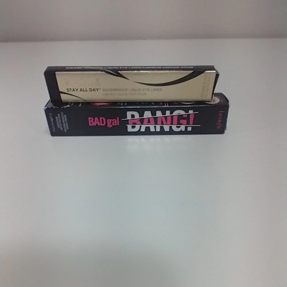 Benefit BAD gal BANG Volumizing Mascara &Black&Stila Stay All Day Eye Liner